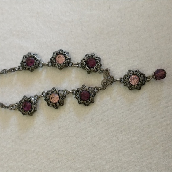 Necklace Jeweled Drop - Picture 2 of 7